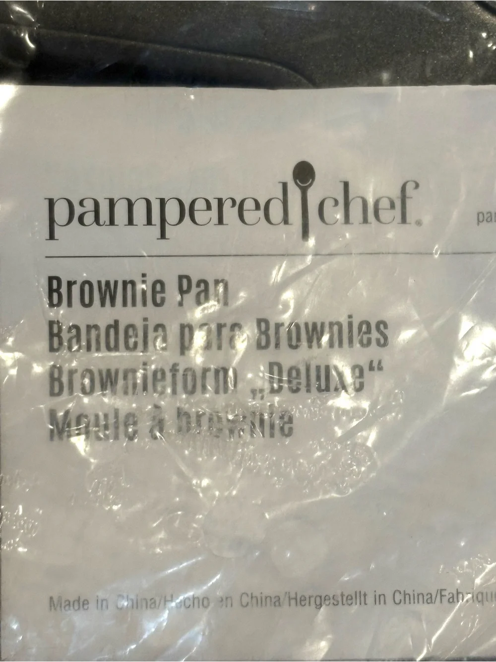 Pampered Chef Non-Stick 12-Well Brownie Pan Gray Metal Rectangle MPN 1544